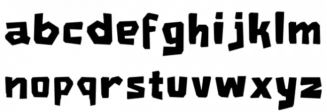 RG JINGLEWOOD Regular フォント 小文字