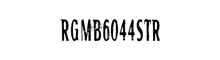 RGMB 6044 Str Font