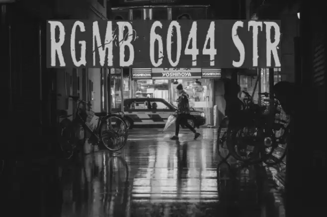 RGMB 6044 Str Font examples