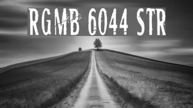 RGMB 6044 Str Font examples