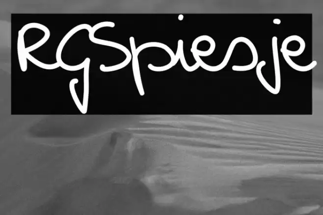 RGSpiesje Font examples