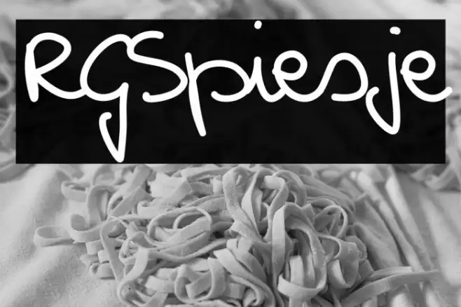 RGSpiesje Font examples