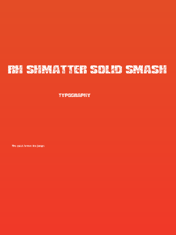 RH SHMATTER SOLID SMASH Poster