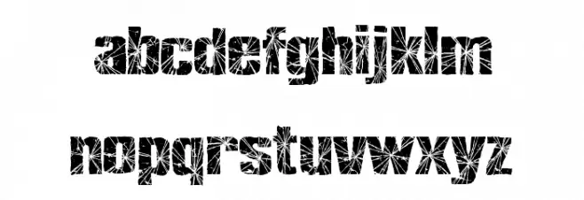 RH SHMATTER SOLID SMASH फ़ॉन्ट लोअरकेस