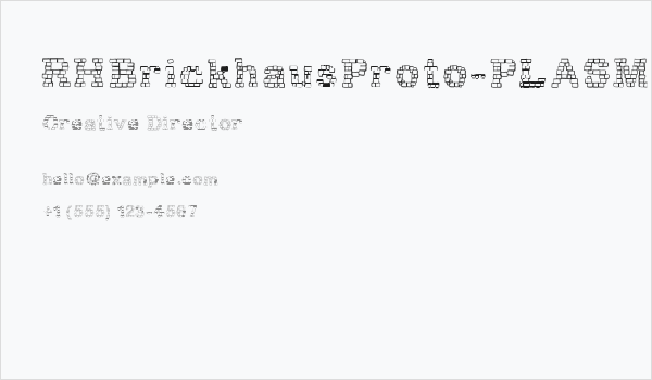 RHBrickhausProto-PLASM Business Card