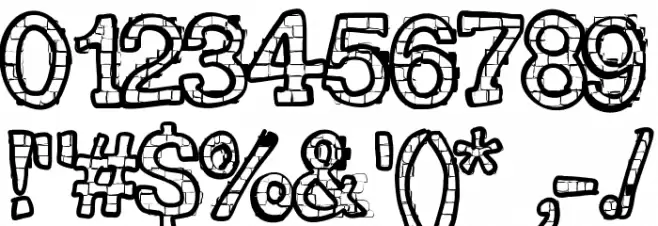 RHBrickhausProto-SAURUS Font OTHER CHARS