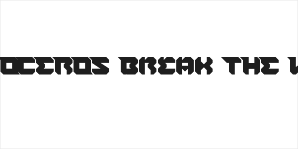RHINOCEROS Break THE Wall Logo
