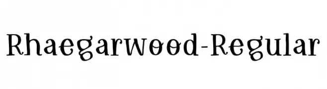 Rhaegarwood-Regular  Fuentes Gratis Descargar