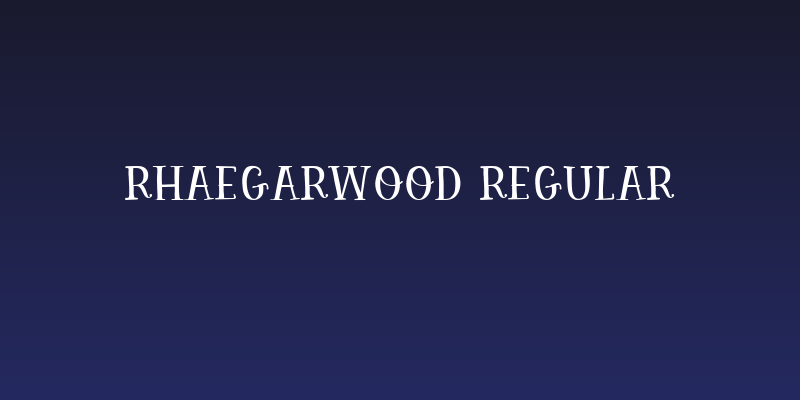 Rhaegarwood Regular Social Header