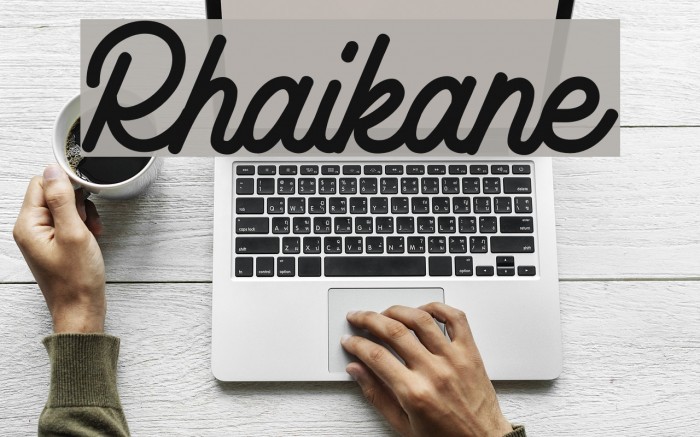 Rhaikane Font examples
