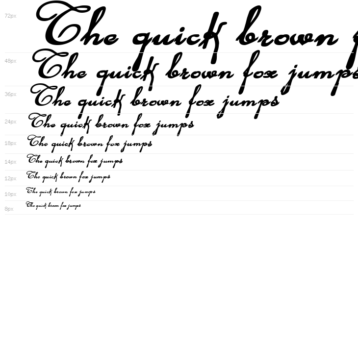 Rhalina Bold Expanded Italic Waterfall