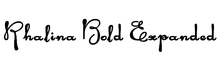 Rhalina Bold Expanded  Free Fonts Download