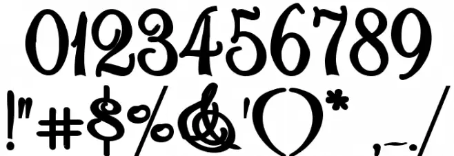 Rhalina Bold Expanded Font OTHER CHARS