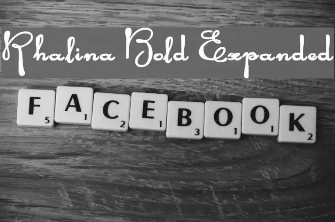 Rhalina Bold Expanded Font examples