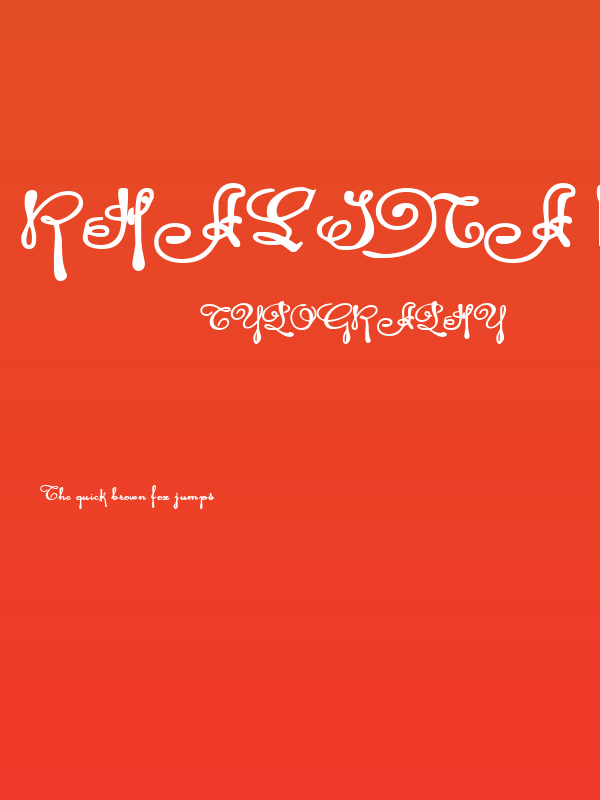 Rhalina Bold Expanded Poster