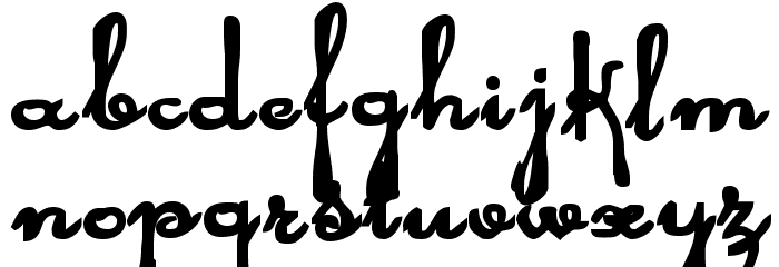Rhalina Bold Expanded Font LOWERCASE