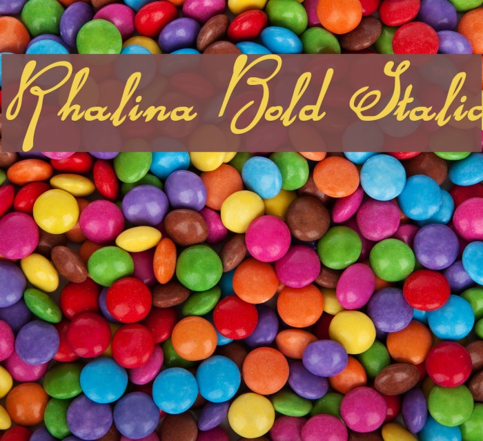 Rhalina Bold Italic Font examples