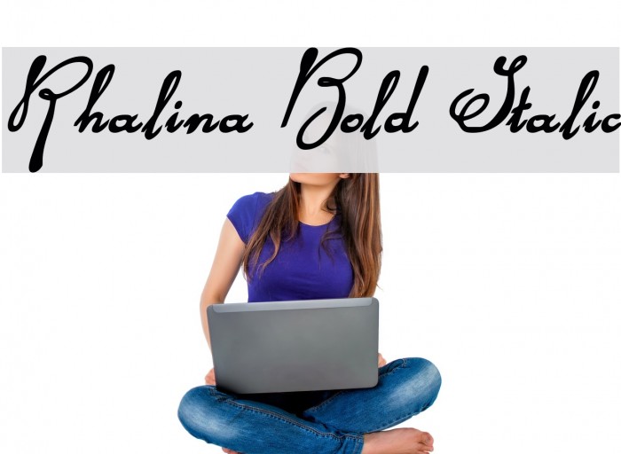 Rhalina Bold Italic Font examples