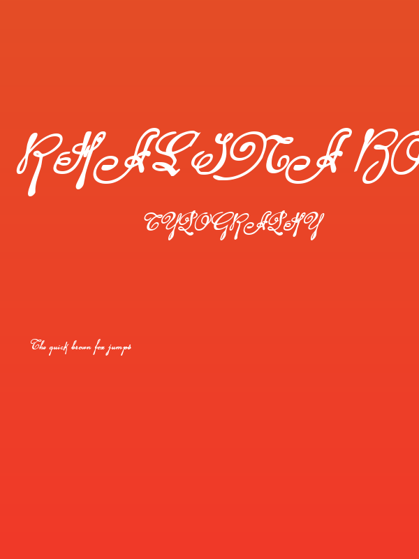 Rhalina Bold Italic Poster