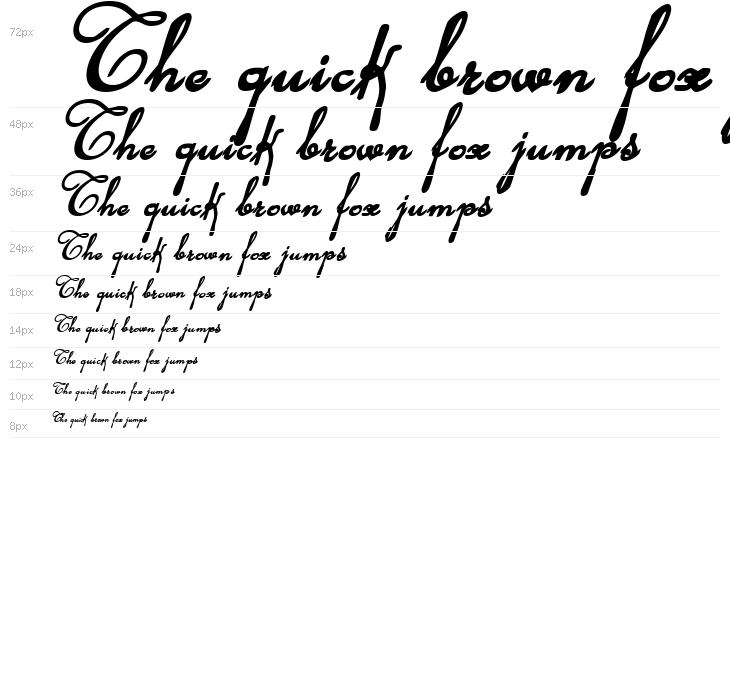 Rhalina Bold Italic Waterfall