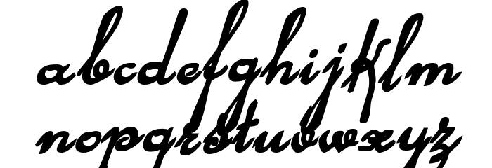 Rhalina Bold Italic Font LOWERCASE