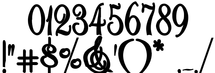 Rhalina Bold Font OTHER CHARS