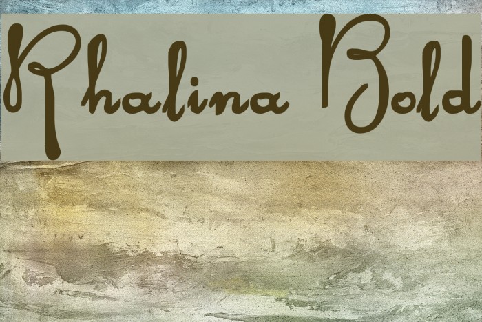 Rhalina Bold Font examples