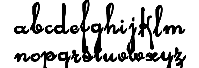 Rhalina Bold Font LOWERCASE