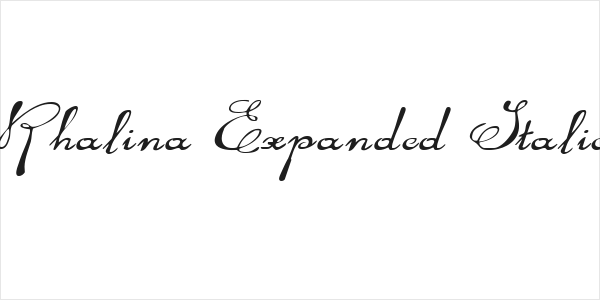 Rhalina Expanded Italic Logo