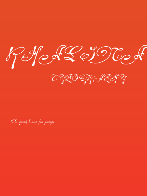 Rhalina Expanded Italic Poster