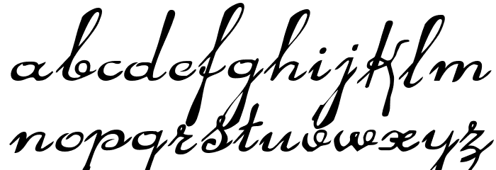 Rhalina Expanded Italic Font LOWERCASE