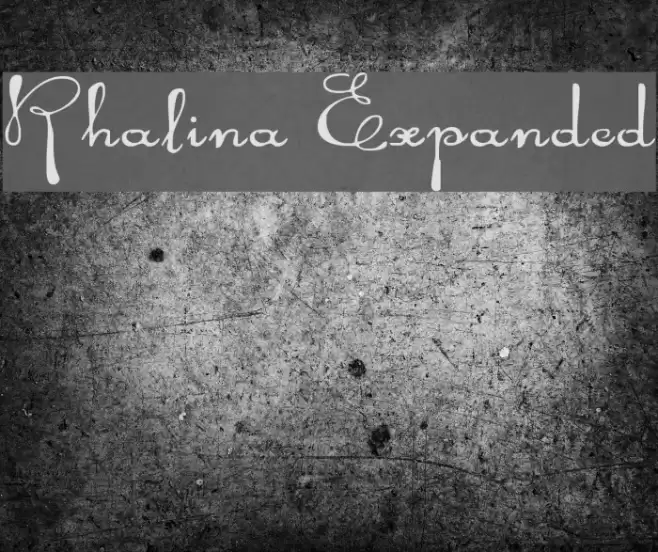 Rhalina Expanded Font examples
