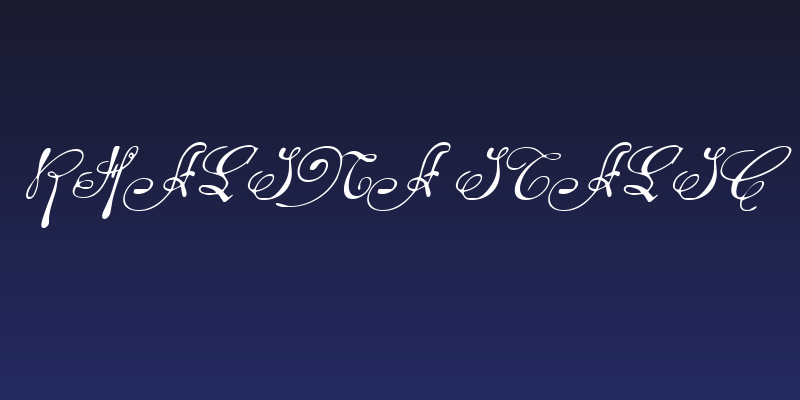 Rhalina Italic Social Header