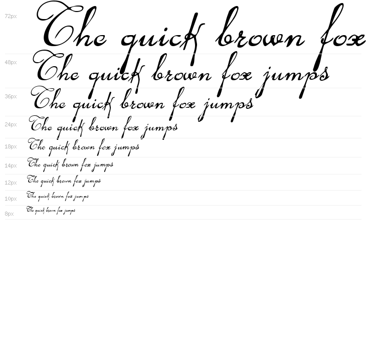 Rhalina Italic Waterfall