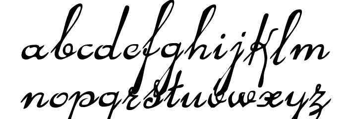 Rhalina Italic Font LOWERCASE