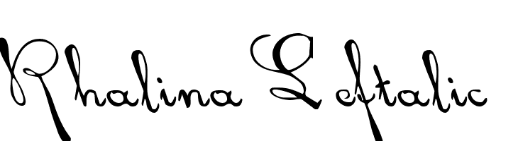 Rhalina Leftalic  font caratteri gratis