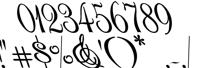 Rhalina Leftalic Font OTHER CHARS
