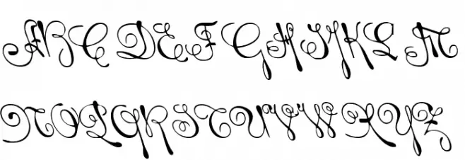 Rhalina Leftalic Font UPPERCASE
