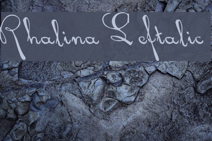 Rhalina Leftalic Font examples