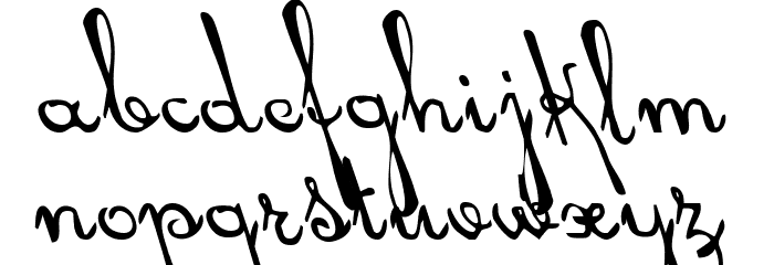 Rhalina Leftalic Font LOWERCASE