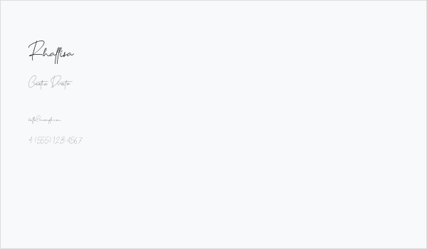 Rhallisa Business Card