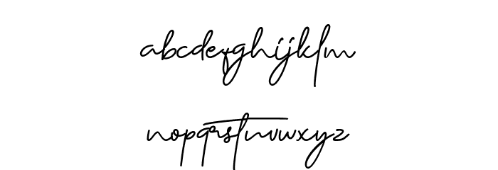 Rhallisa Font LOWERCASE