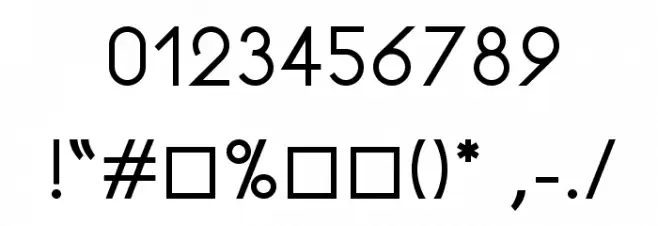 Rhanoll Font OTHER CHARS