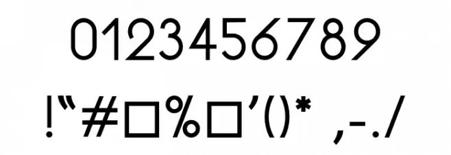 Rhanoll Font OTHER CHARS