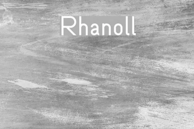 Rhanoll Font examples