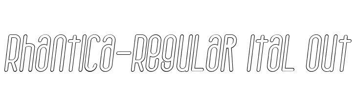 Rhantica-Regular Ital Out  免费字体下载
