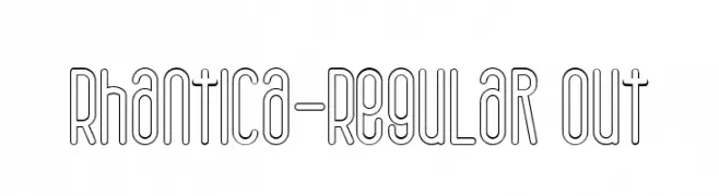 Rhantica-Regular Out  Fuentes Gratis Descargar