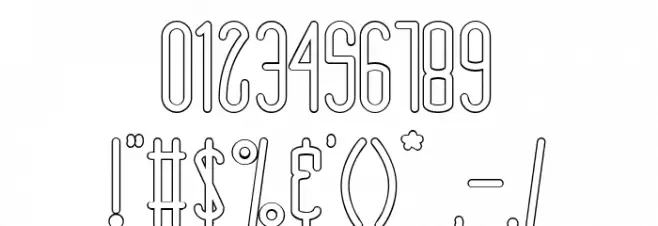 Rhantica-Regular Out Font OTHER CHARS