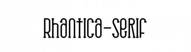 Rhantica-Serif  नि: शुल्क फ़ॉन्ट्स डाउनलोड