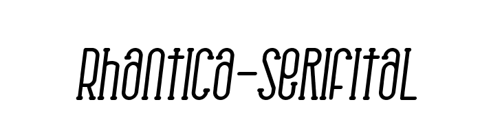 Rhantica-SerifItal  font caratteri gratis